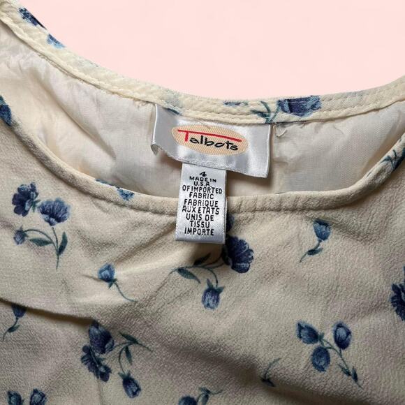 Butter yellow and blue floral - Picture 3 of 6